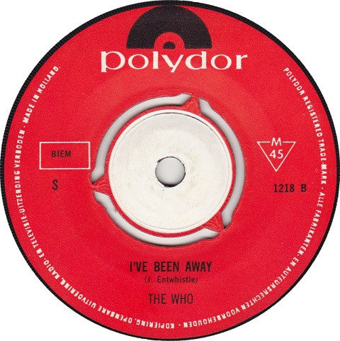 The Who : Happy Jack (7", Single, Mono)