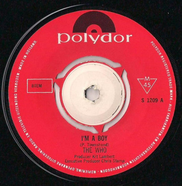 The Who : I'm A Boy (7", Single, Mono)