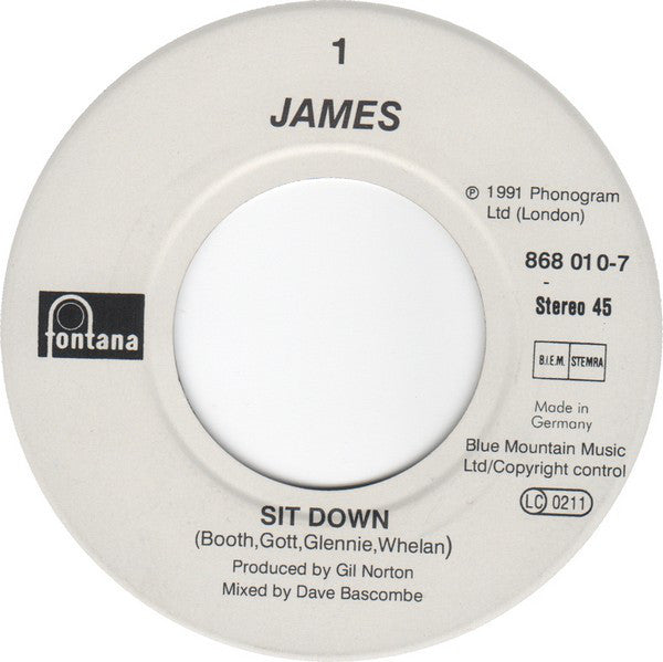 James : Sit Down (7", Single)