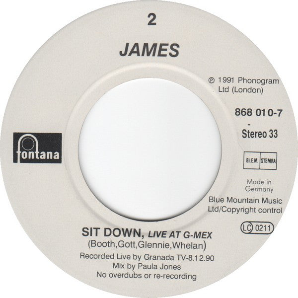 James : Sit Down (7", Single)