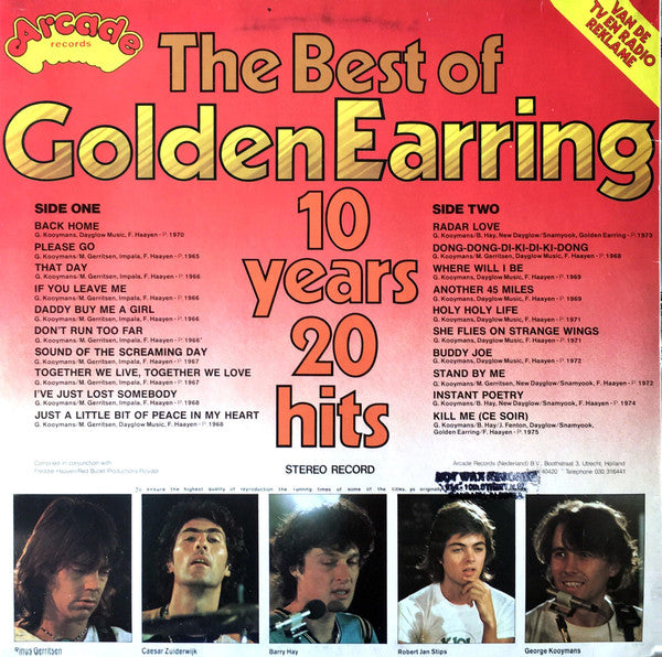 Golden Earring : The Best Of Golden Earring 10 Years 20 Hits (LP, Comp)