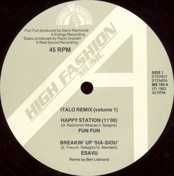 Various : Italo Remix (Volume 1) (12", P/Mixed)