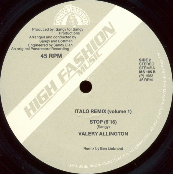 Various : Italo Remix (Volume 1) (12", P/Mixed)