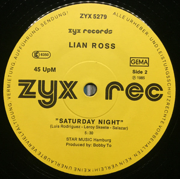 Lian Ross : Fantasy (12", Maxi)