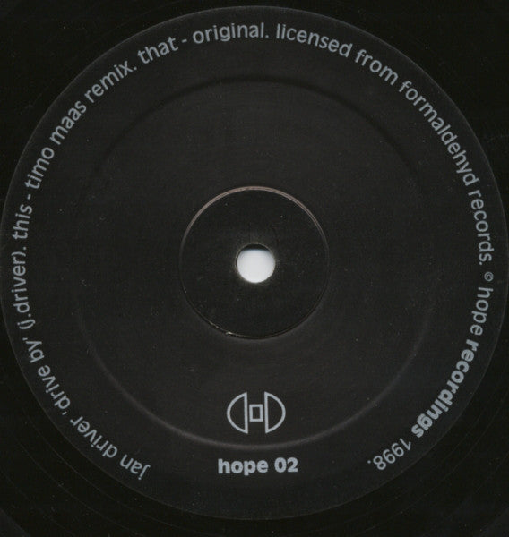 Jan Driver : Drive By (12")