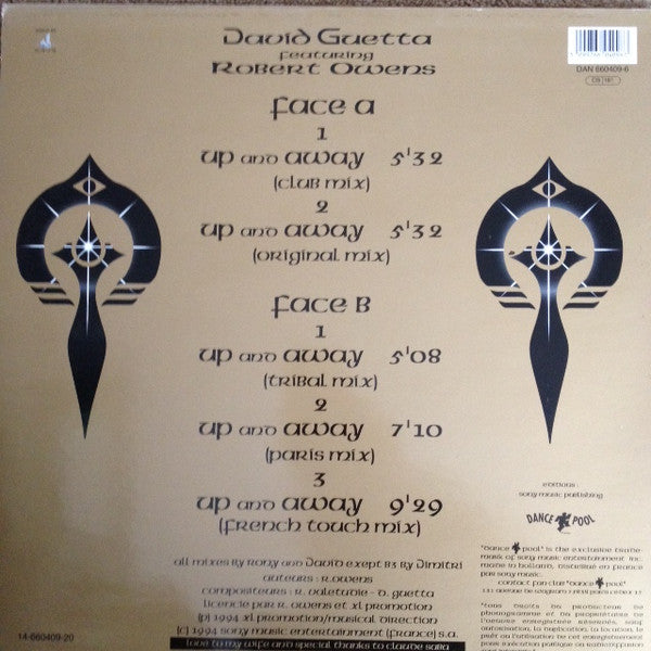 David Guetta Featuring Robert Owens : Up & Away (12")