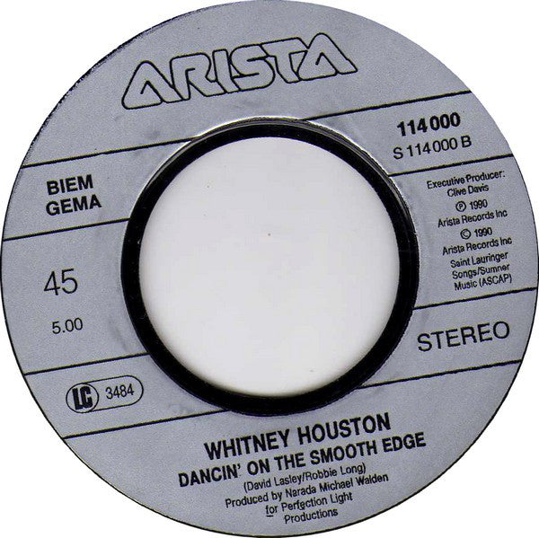 Whitney Houston : All The Man That I Need (7", Single)