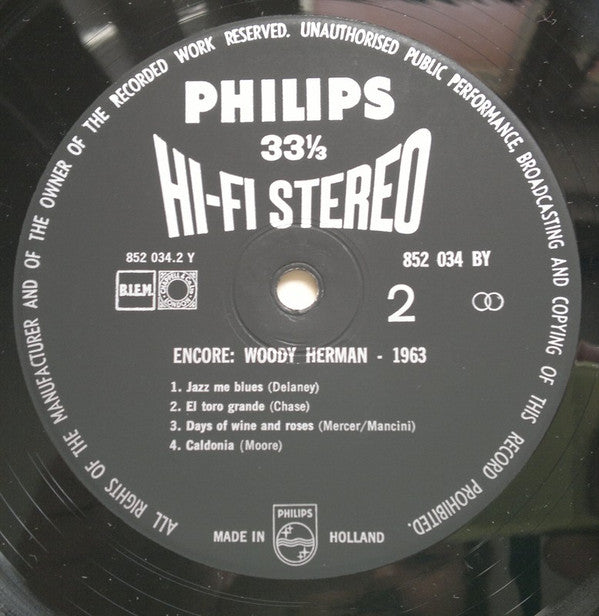 Woody Herman : Encore (LP, Album)