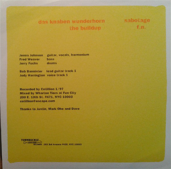 Cotillion (4) : Cotillion (7")