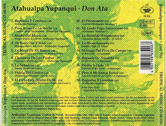 Atahualpa Yupanqui : Don Ata (CD, Comp)