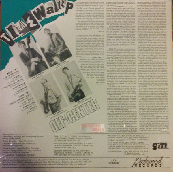 Time Warp (4) : Off Center (LP, Album)