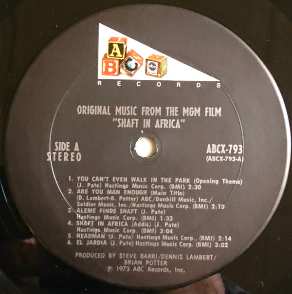 Johnny Pate : Shaft In Africa (LP, Album, Pit)