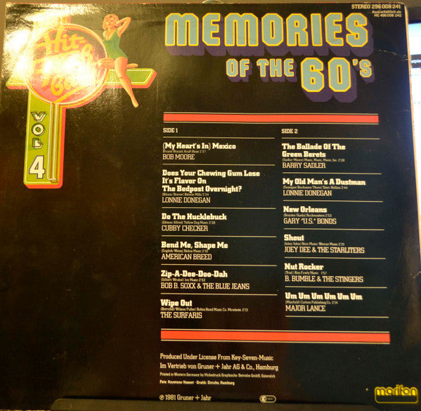 Various : Memories Of The 60's (LP, Comp)