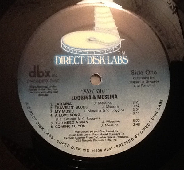 Loggins And Messina : Full Sail (LP, Album, RE, RM, DBX)