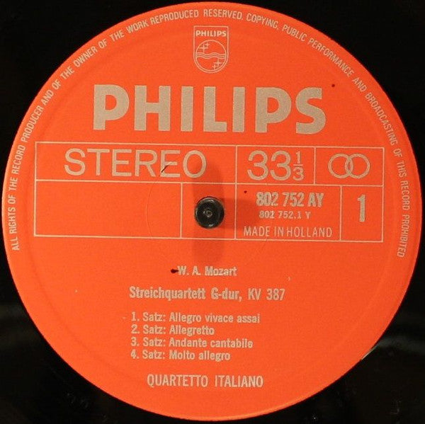 Wolfgang Amadeus Mozart, Quartetto Italiano : Sechs Streichquartette Joseph Haydn Gewidmet (3xLP + Box)