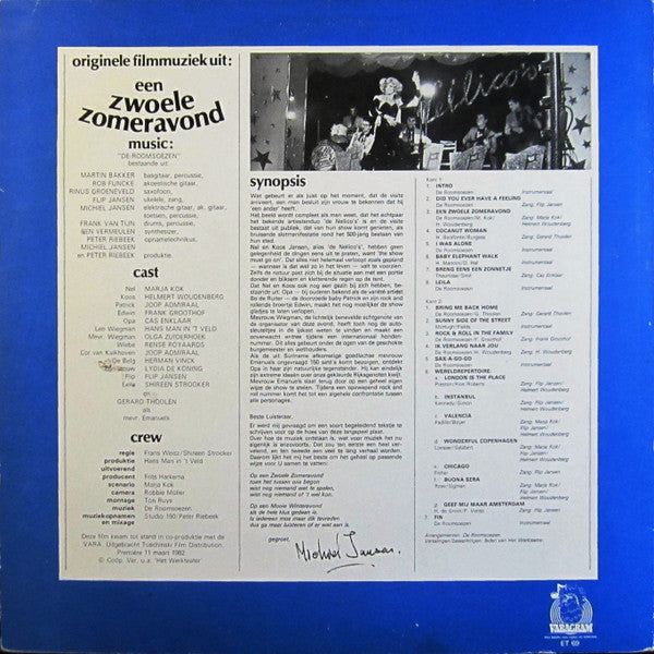 Het Werkteater : Originele Filmuziek Uit: Een Zwoele Zomeravond (LP, Album)