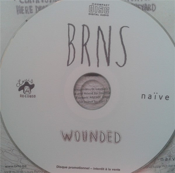 BRNS : Wounded (CD, Album, Promo)