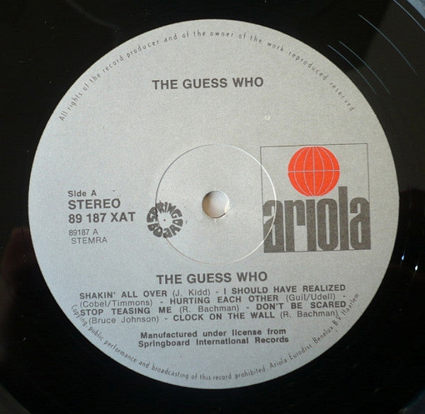 The Guess Who : The Guess Who (LP, Album, Comp)