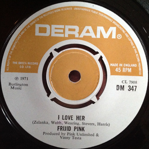 Frijid Pink : Lost Son (7", Single)