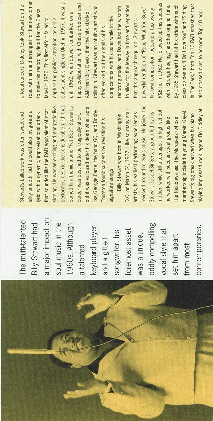 Billy Stewart : The Best Of Billy Stewart (CD, Comp)