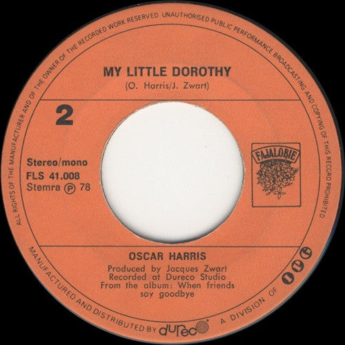 Oscar Harris : I Found Out (7", Single)