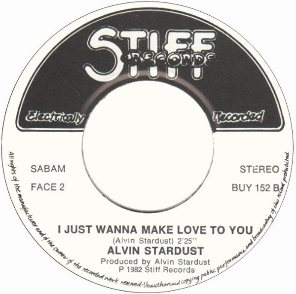 Alvin Stardust : I Want You Back In My Life Again (7")