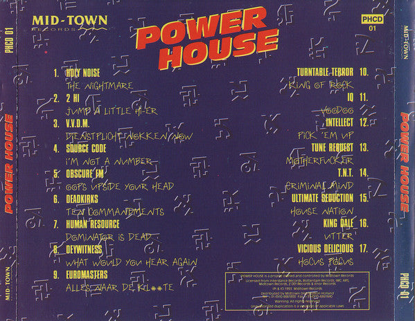 Various : Power House (More Than 70 Minutes The Hardest House !!!) (CD, Comp)