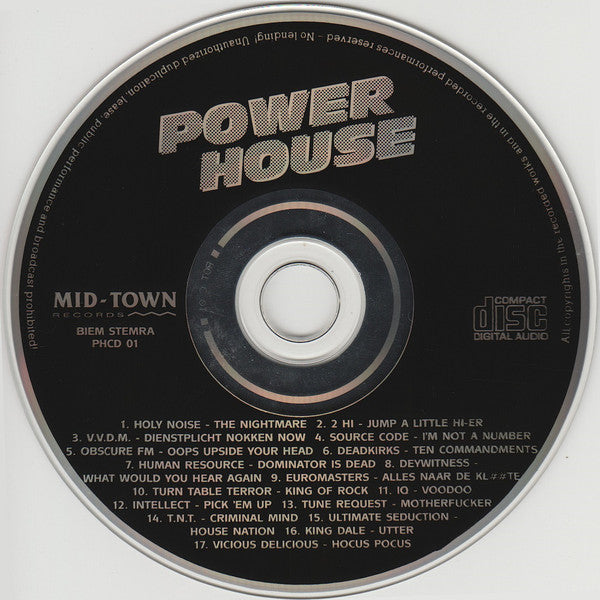 Various : Power House (More Than 70 Minutes The Hardest House !!!) (CD, Comp)