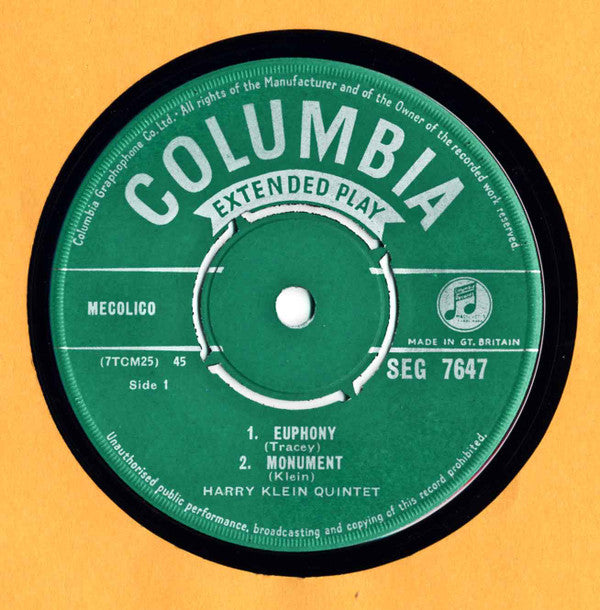 Harry Klein (2) : Baritone Sax (7", EP, Mono)