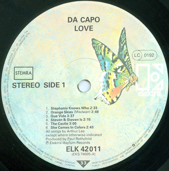 Love : Da Capo (LP, Album, RE)