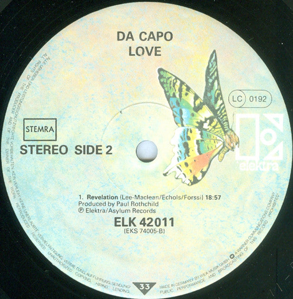 Love : Da Capo (LP, Album, RE)