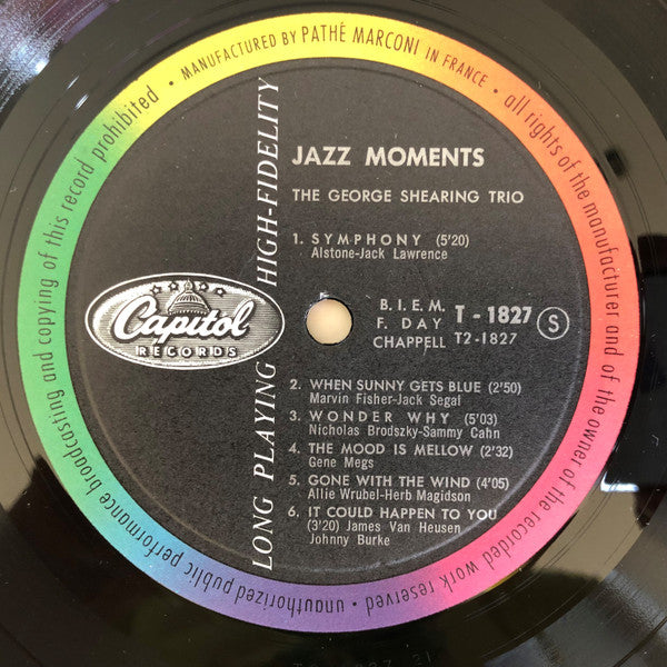 George Shearing Trio : Jazz Moments (LP, Mono)