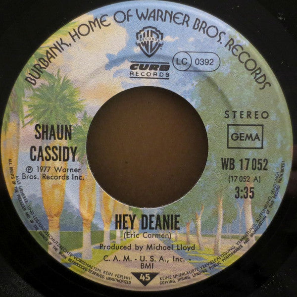 Shaun Cassidy : Hey Deanie (7", Single)