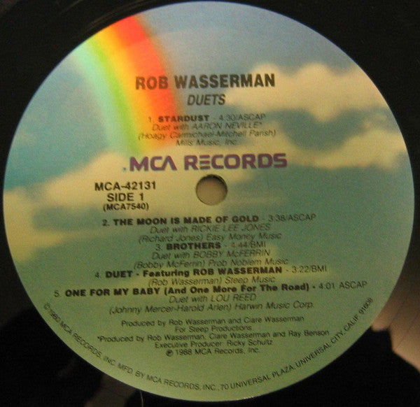 Rob Wasserman : Duets (LP, Album)