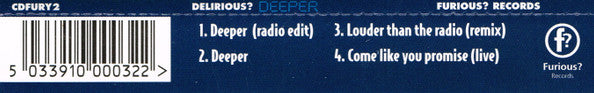 Delirious? : Deeper (CD, Single)