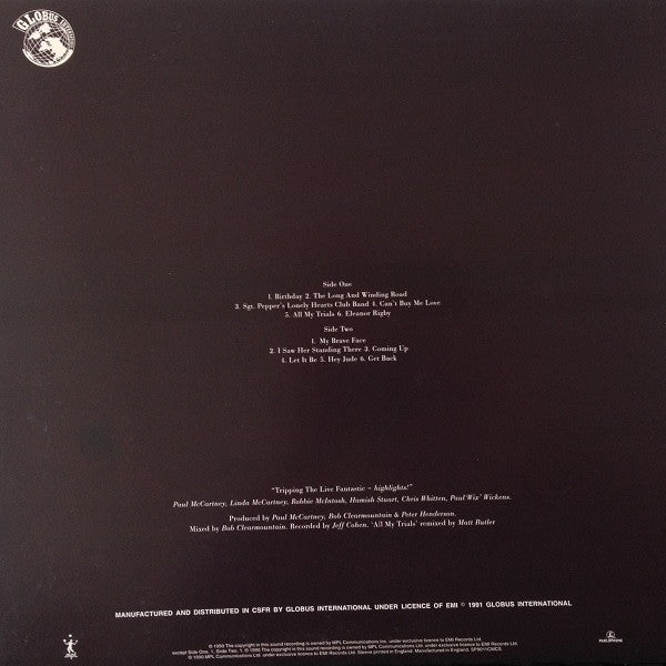 Paul McCartney : Tripping The Live Fantastic - Highlights! (LP, Album, Yel)