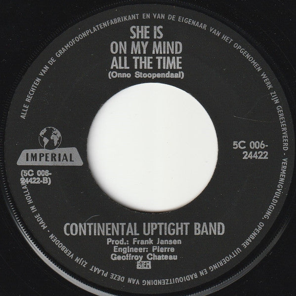 The Continental Uptight Band : Changin' Rearrangin'  (7", Single)