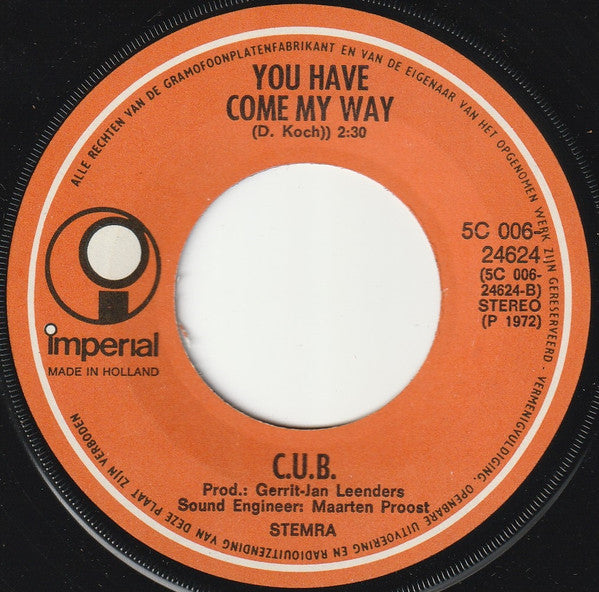 The Continental Uptight Band : I'm Going Home / You Have Come My Way (7", Single)