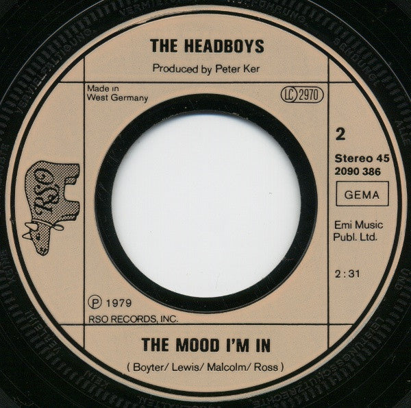 The Headboys : The Shape Of Things To Come (7", Single)
