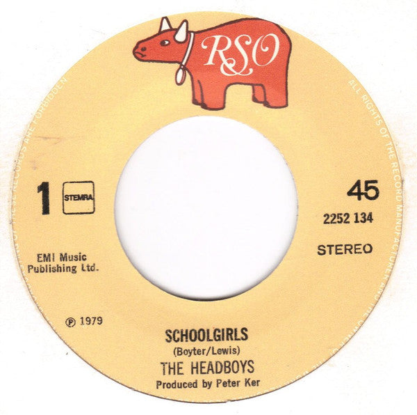 The Headboys : Schoolgirls  (7", Single)