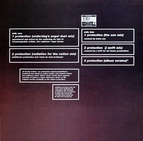 Massive Attack with Tracey Thorn : Protection (12", Single)