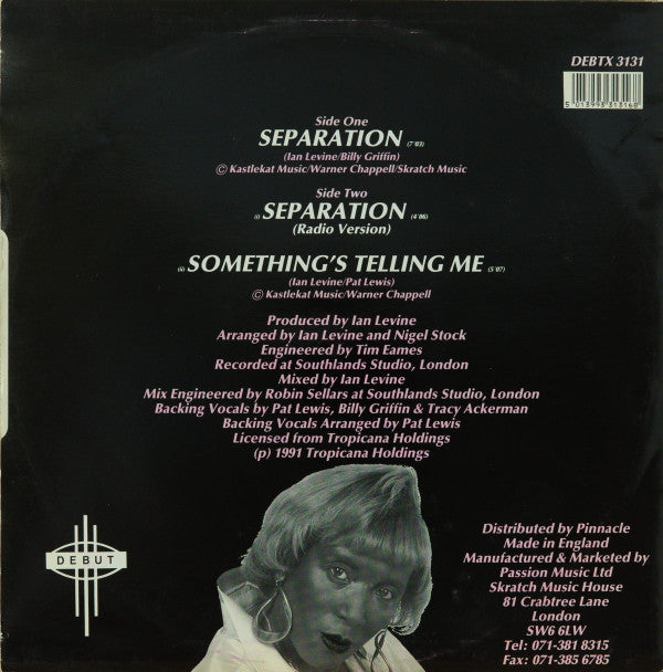 Pat Lewis : Separation (12")