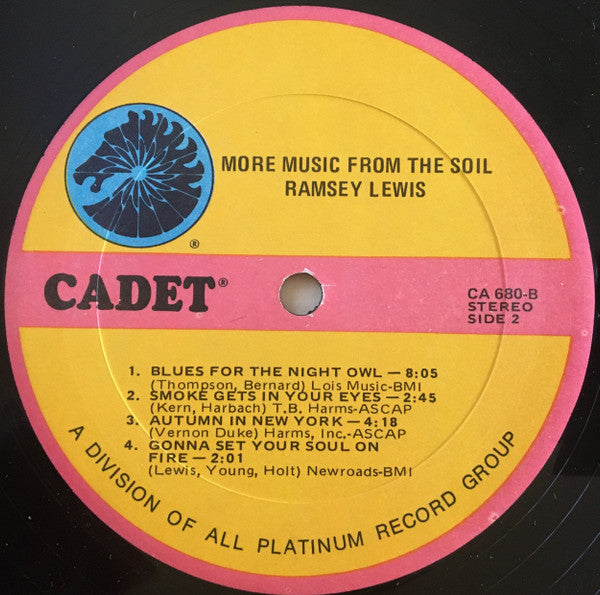 The Ramsey Lewis Trio : More Music From The Soil (LP, Album, RE)