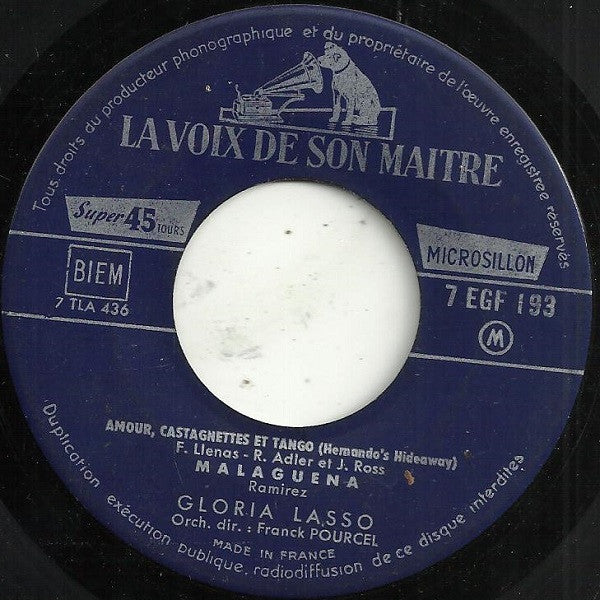 Gloria Lasso : Gloria Lasso 4 - Amour, Castagnettes Et Tango (7", EP)