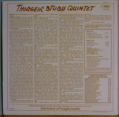 Thorgeir Stubø Quintet : Rhythm-A-Ning (LP, Album)