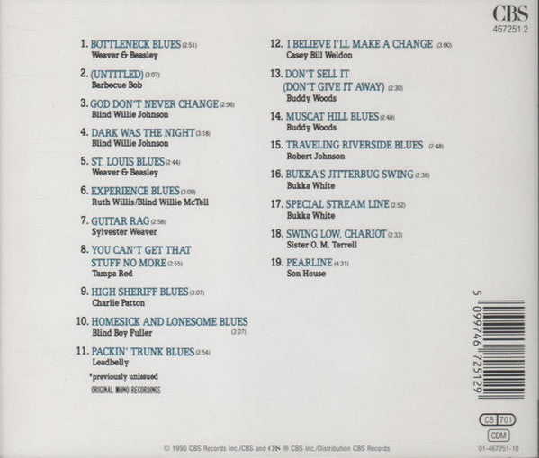 Various : The Slide Guitar (Bottles, Knives & Steel) (CD, Comp, Mono)