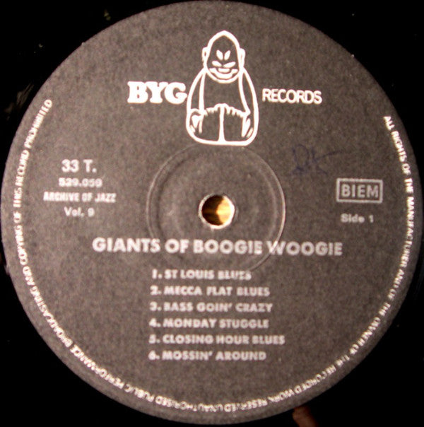 Various : Giants Of Boogie Woogie (LP, Comp, RE)