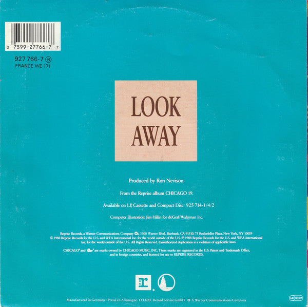 Chicago (2) : Look Away (7", Single)