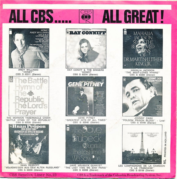 Gene Pitney : Billy You're My Friend / Lonely Drifter (7", Single)