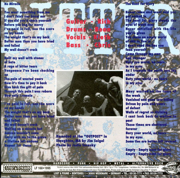 Bitter : No Miracle / The Hunt For Glory (7", Red)